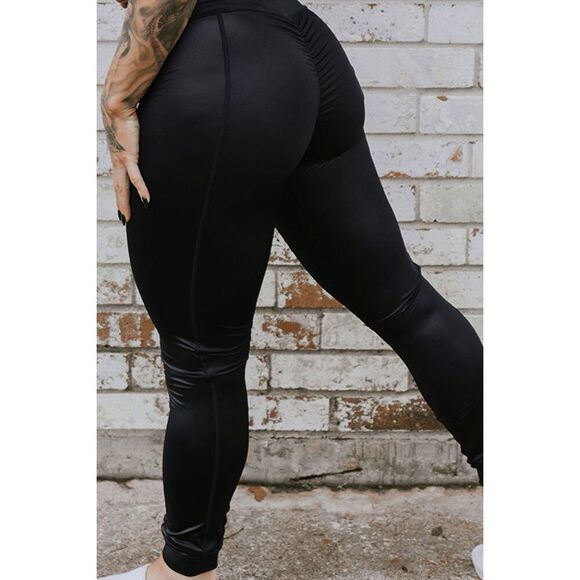 Celestial Bodiez Hybrid Street Joggers in Glossy Black Size Small - Picture 4 of 10